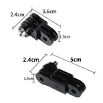 Cần điều chỉnh adapter vít TELESIN cho GoPro Hero12 Black / Hero11/10/9/8/7/6/5, Insta360 Ace / Ace Pro, DJI Osmo Action 4 và các camera hành động khác, adapter dài cùng hướng, adapter ngắn cùng hướng, adapter dài khác hướng