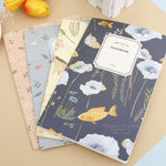 Sổ tay vẽ nhật ký họa tiết hoa, chim, động vật dễ thương Kawaii G12G108, giao màu ngẫu nhiên, G12G108