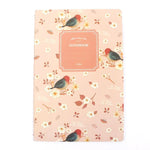 Sổ tay vẽ nhật ký họa tiết hoa, chim, động vật dễ thương Kawaii G12G108, giao màu ngẫu nhiên, G12G108