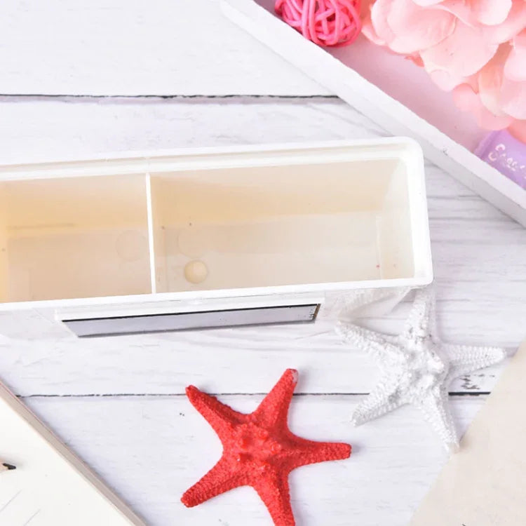 2 hộp nhựa lưu trữ nam châm, ngăn kéo bảng đen, bút phấn, tổ chức bàn làm việc, hộp lưu trữ gia đình, hộp lưu trữ nam châm