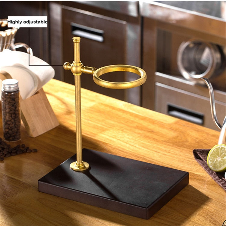 Giá đỡ bộ lọc cà phê bằng gỗ có thể điều chỉnh, gỗ cao su, gỗ xẻng