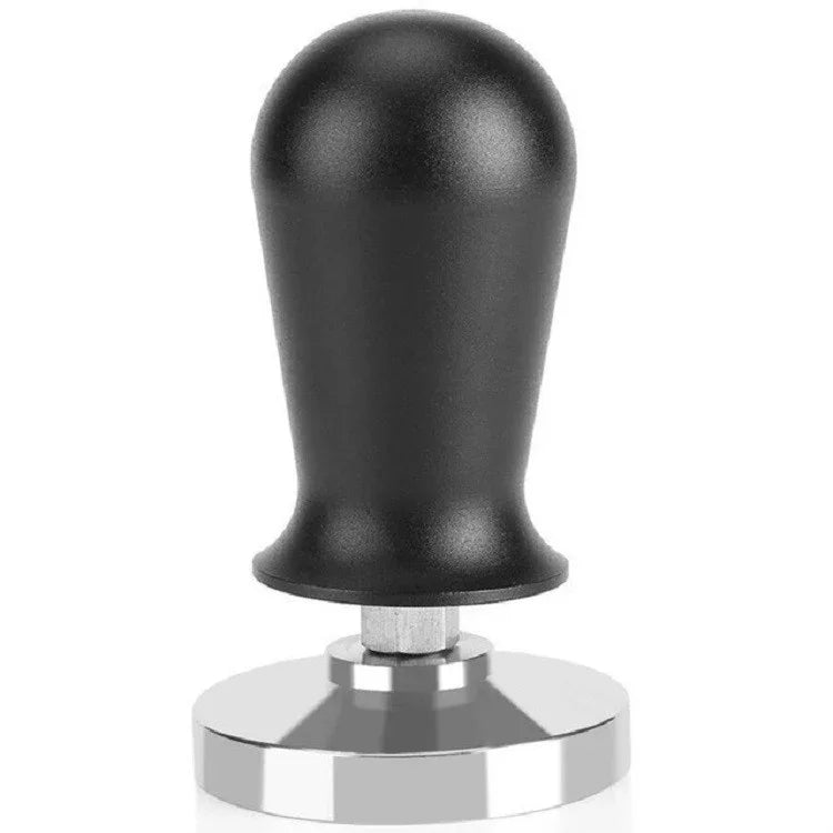 Búa nén bột cà phê bằng thép không gỉ với áp suất không đổi Alumina, 58mm màu đen