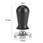 Búa nén bột cà phê bằng thép không gỉ với áp suất không đổi Alumina, 58mm màu đen
