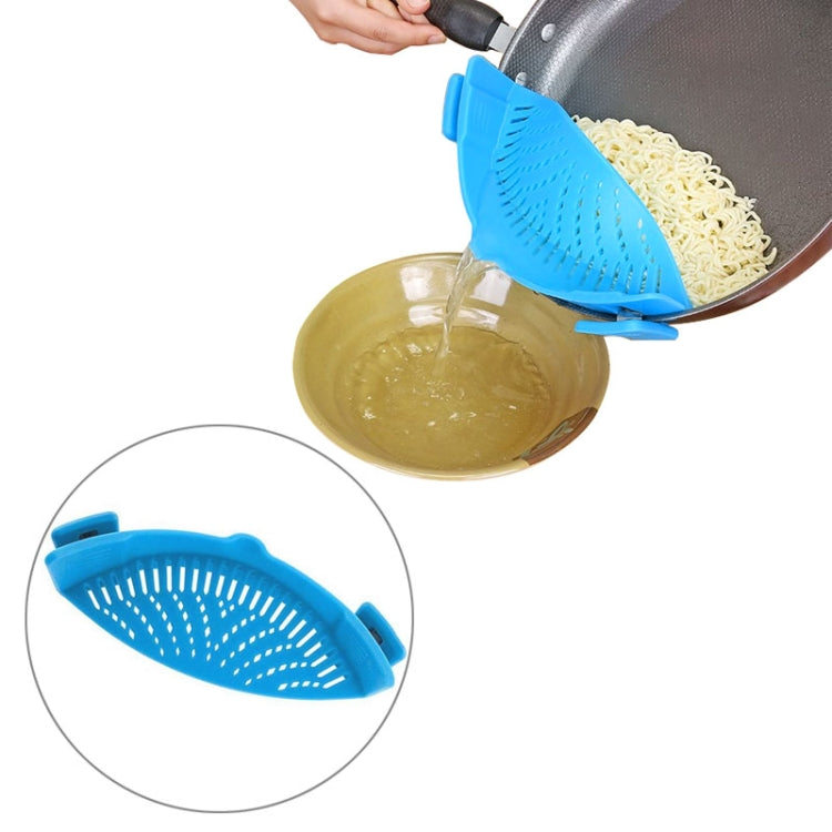 Kẹp lọc nồi silicon nhà bếp, lọc nồi thoát nước thừa, thoát nước cho nồi luộc mì rau củ