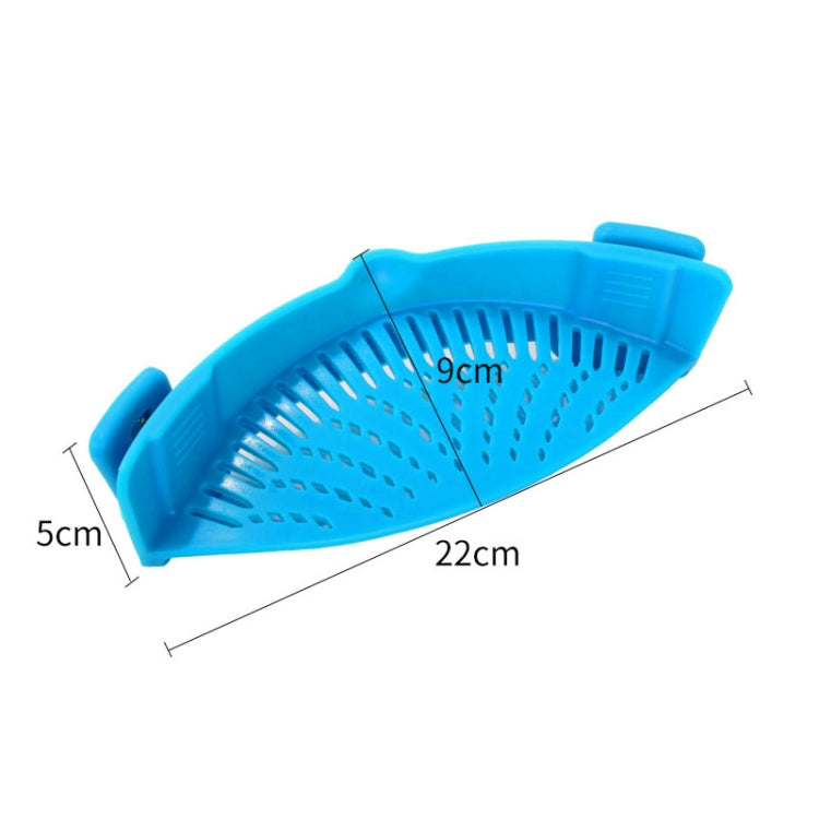 Kẹp lọc nồi silicon nhà bếp, lọc nồi thoát nước thừa, thoát nước cho nồi luộc mì rau củ