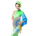 Quạt nhựa gấp kiểu Tây Ban Nha họa tiết công ren, quạt múa nữ, kích thước 23x42cm