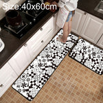 Thảm chống trượt họa tiết lưới hình học cho bếp và phòng tắm, kích thước 40x60cm, 40x120cm, 50x80cm, 50x160cm, bộ 40x60cm + 40x120cm, bộ 50x80cm + 50x160cm