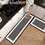 Thảm chống trượt họa tiết lưới hình học cho bếp và phòng tắm, kích thước 40x60cm, 40x120cm, 50x80cm, 50x160cm, bộ 40x60cm + 40x120cm, bộ 50x80cm + 50x160cm