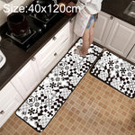 Thảm chống trượt họa tiết lưới hình học cho bếp và phòng tắm, kích thước 40x60cm, 40x120cm, 50x80cm, 50x160cm, bộ 40x60cm + 40x120cm, bộ 50x80cm + 50x160cm