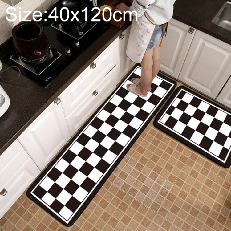 Thảm chống trượt họa tiết lưới hình học cho bếp và phòng tắm, kích thước 40x60cm, 40x120cm, 50x80cm, 50x160cm, bộ 40x60cm + 40x120cm, bộ 50x80cm + 50x160cm