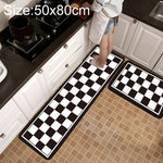 Thảm chống trượt họa tiết lưới hình học cho bếp và phòng tắm, kích thước 40x60cm, 40x120cm, 50x80cm, 50x160cm, bộ 40x60cm + 40x120cm, bộ 50x80cm + 50x160cm