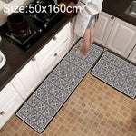 Thảm chống trượt họa tiết lưới hình học cho bếp và phòng tắm, kích thước 40x60cm, 40x120cm, 50x80cm, 50x160cm, bộ 40x60cm + 40x120cm, bộ 50x80cm + 50x160cm