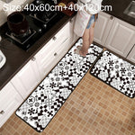 Thảm chống trượt họa tiết lưới hình học cho bếp và phòng tắm, kích thước 40x60cm, 40x120cm, 50x80cm, 50x160cm, bộ 40x60cm + 40x120cm, bộ 50x80cm + 50x160cm