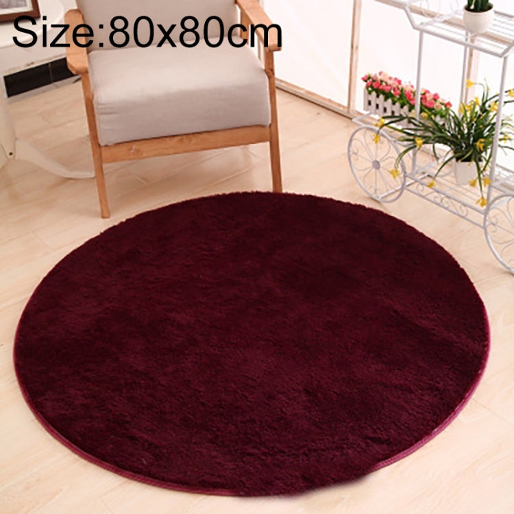 Thảm tròn KSolid bằng nỉ mềm chống trượt, thảm khu vực phòng trẻ em, đường kính: 80cm, 100cm, 120cm