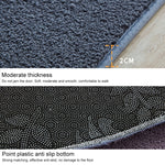 Thảm tròn KSolid bằng nỉ mềm chống trượt, thảm khu vực phòng trẻ em, đường kính: 80cm, 100cm, 120cm