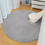 Thảm tròn KSolid bằng nỉ mềm chống trượt, thảm khu vực phòng trẻ em, đường kính: 80cm, 100cm, 120cm