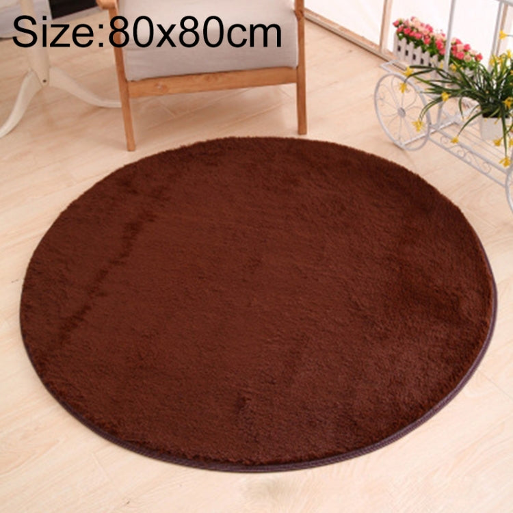 Thảm tròn KSolid bằng nỉ mềm chống trượt, thảm khu vực phòng trẻ em, đường kính: 80cm, 100cm, 120cm