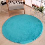 Thảm tròn KSolid bằng nỉ mềm chống trượt, thảm khu vực phòng trẻ em, đường kính: 80cm, 100cm, 120cm