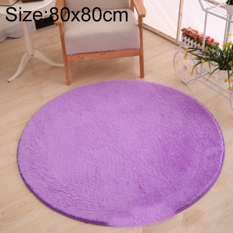 Thảm tròn KSolid bằng nỉ mềm chống trượt, thảm khu vực phòng trẻ em, đường kính: 80cm, 100cm, 120cm