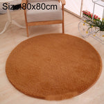 Thảm tròn KSolid bằng nỉ mềm chống trượt, thảm khu vực phòng trẻ em, đường kính: 80cm, 100cm, 120cm