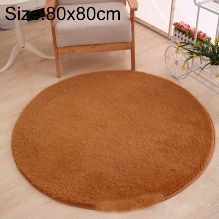 Thảm tròn KSolid bằng nỉ mềm chống trượt, thảm khu vực phòng trẻ em, đường kính: 80cm, 100cm, 120cm