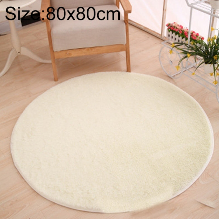 Thảm tròn KSolid bằng nỉ mềm chống trượt, thảm khu vực phòng trẻ em, đường kính: 80cm, 100cm, 120cm