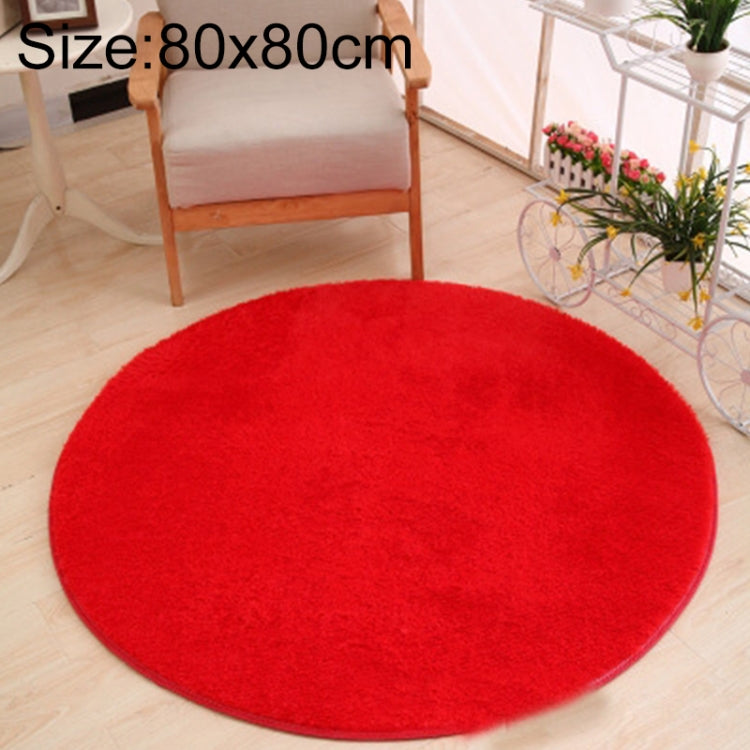 Thảm tròn KSolid bằng nỉ mềm chống trượt, thảm khu vực phòng trẻ em, đường kính: 80cm, 100cm, 120cm