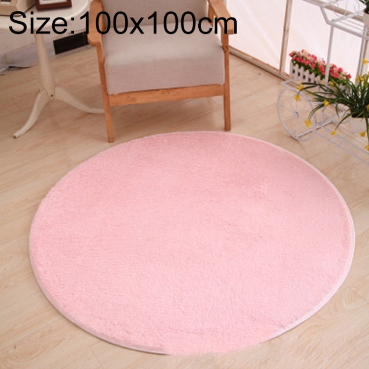 Thảm tròn KSolid bằng nỉ mềm chống trượt, thảm khu vực phòng trẻ em, đường kính: 80cm, 100cm, 120cm