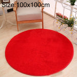 Thảm tròn KSolid bằng nỉ mềm chống trượt, thảm khu vực phòng trẻ em, đường kính: 80cm, 100cm, 120cm