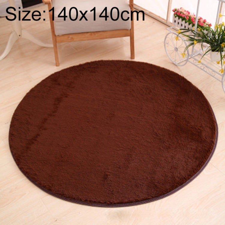 Thảm lông mềm tròn KSolid chống trượt, thảm trải sàn phòng trẻ em, đường kính: 140cm, đường kính: 160cm