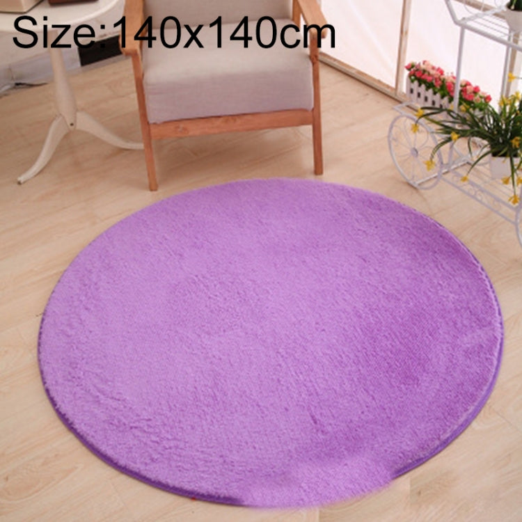 Thảm lông mềm tròn KSolid chống trượt, thảm trải sàn phòng trẻ em, đường kính: 140cm, đường kính: 160cm