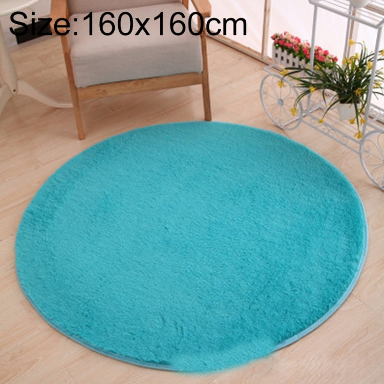 Thảm lông mềm tròn KSolid chống trượt, thảm trải sàn phòng trẻ em, đường kính: 140cm, đường kính: 160cm