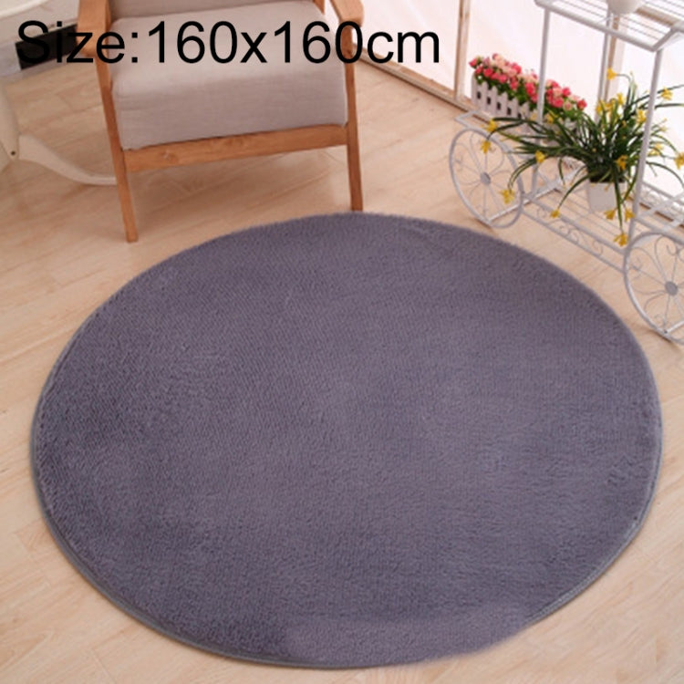 Thảm lông mềm tròn KSolid chống trượt, thảm trải sàn phòng trẻ em, đường kính: 140cm, đường kính: 160cm