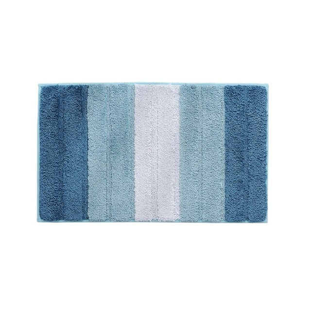 Thảm trải sàn nhà bếp, phòng tắm chống trượt sợi microfiber sọc, kích thước 46x71cm, 51x81.5cm