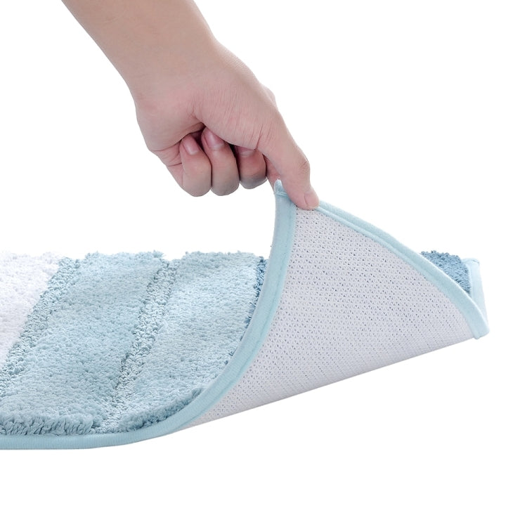 Thảm trải sàn nhà bếp, phòng tắm chống trượt sợi microfiber sọc, kích thước 46x71cm, 51x81.5cm