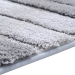 Thảm trải sàn nhà bếp, phòng tắm chống trượt sợi microfiber sọc, kích thước 46x71cm, 51x81.5cm