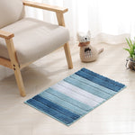 Thảm trải sàn nhà bếp, phòng tắm chống trượt sợi microfiber sọc, kích thước 46x71cm, 51x81.5cm