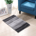 Thảm trải sàn nhà bếp, phòng tắm chống trượt sợi microfiber sọc, kích thước 46x71cm, 51x81.5cm