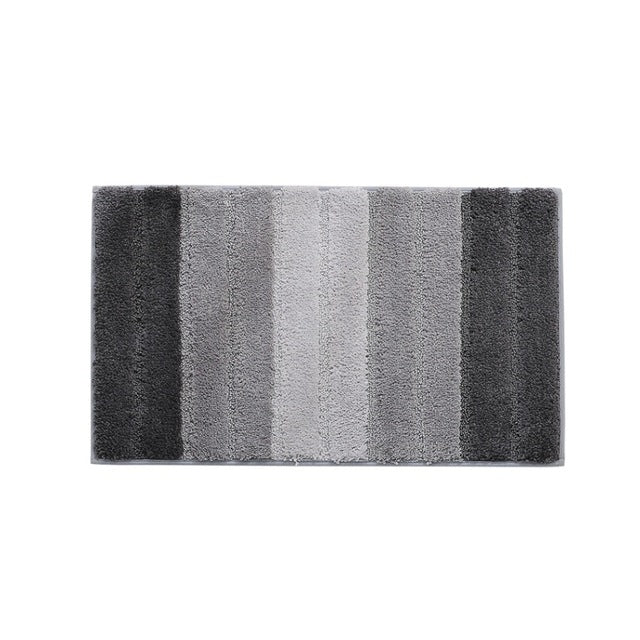 Thảm trải sàn nhà bếp, phòng tắm chống trượt sợi microfiber sọc, kích thước 46x71cm, 51x81.5cm