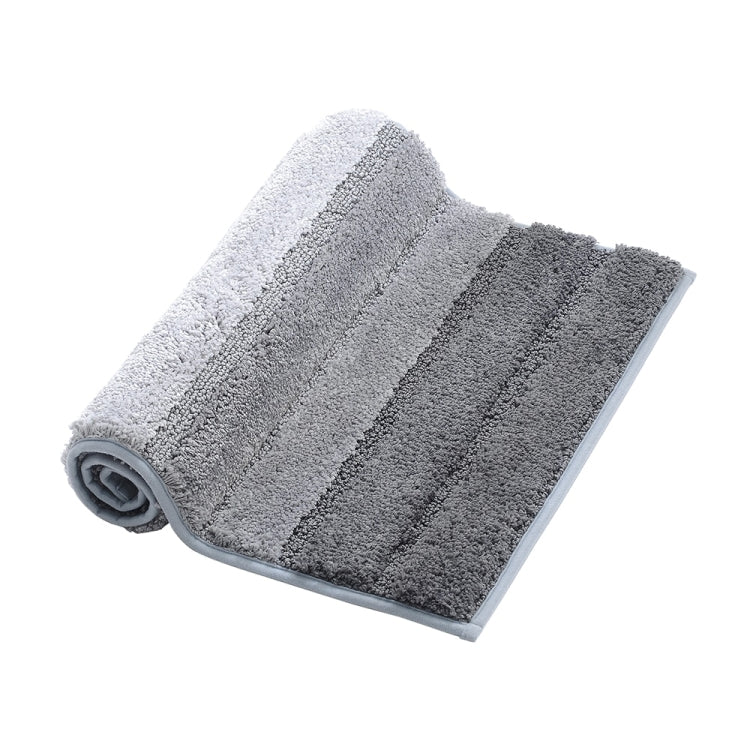 Thảm trải sàn nhà bếp, phòng tắm chống trượt sợi microfiber sọc, kích thước 46x71cm, 51x81.5cm