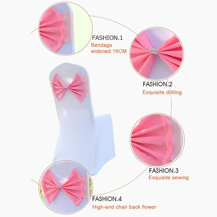 Dây buộc ghế co giãn spandex phù hợp cho tất cả các loại ghế, dây nơ ghế cưới, dây buộc lưng ghế đàn hồi cho tiệc cưới, lễ hội, TBD0324630401A, TBD0324630401B, TBD0324630401C, TBD0324630401D, TBD0324630401E, TBD0324630401F, TBD0324630401G