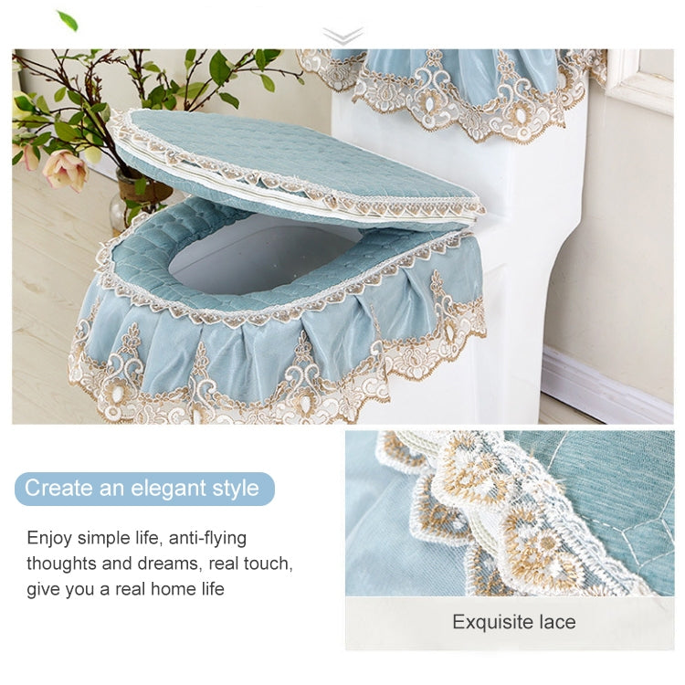 Bộ 3 cái / bộ vỏ chống bụi vải khóa kéo cho nắp bồn cầu đa năng