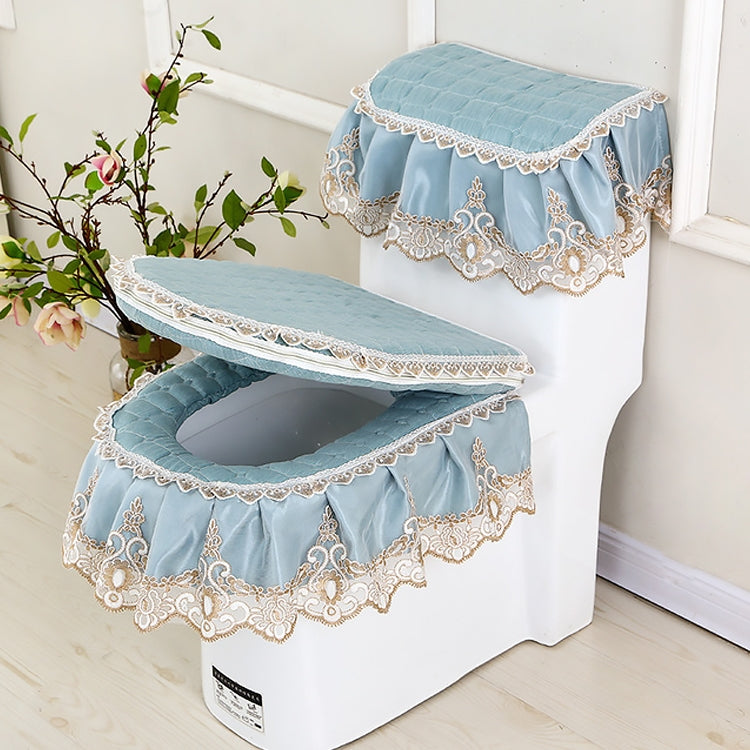 Bộ 3 cái / bộ vỏ chống bụi vải khóa kéo cho nắp bồn cầu đa năng