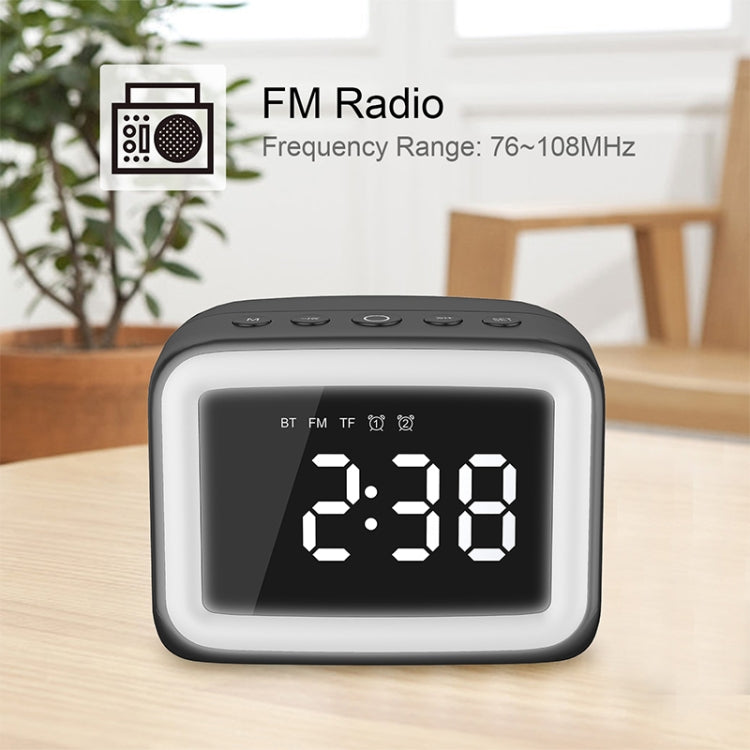 Loa Bluetooth Gương LED HD Mini BT-511, Hỗ Trợ Thẻ TF 32GB & AUX 3.5mm & Báo Thức Kép & Nhiệt Độ Thực & Gọi Rảnh Tay, Trắng, Hồng, Đen, Đỏ