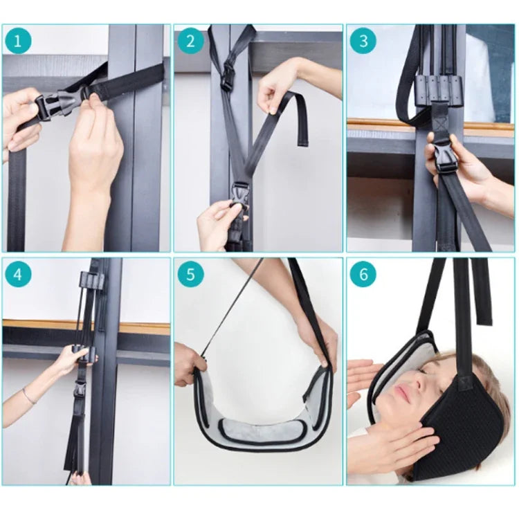 Dụng cụ kéo giãn cổ giảm mệt mỏi, võng cổ, Võng cũ + mặt nạ mắt + túi đỡ, Võng mới + mặt nạ mắt + túi đỡ