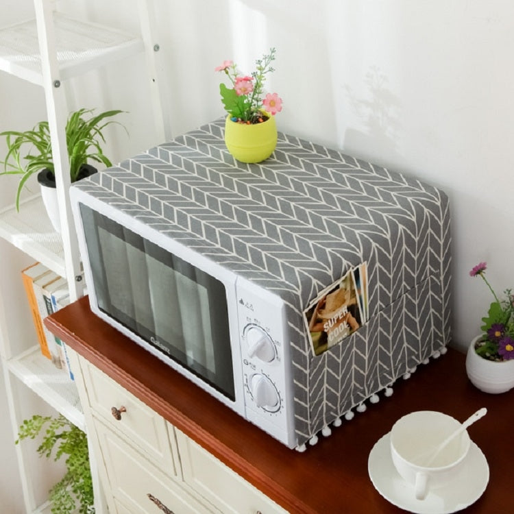 Bọc phủ lò vi sóng chống bụi vải cotton linen đa năng, 30x90cm