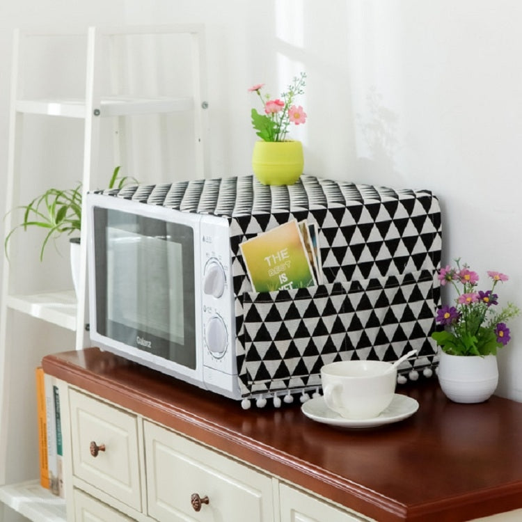 Bọc phủ lò vi sóng chống bụi vải cotton linen đa năng, 30x90cm