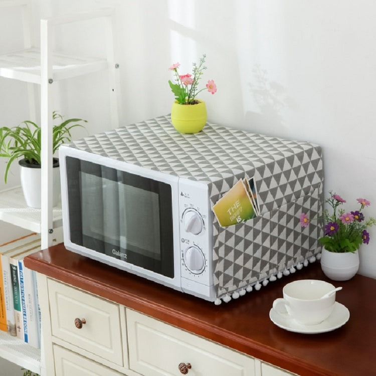 Bọc phủ lò vi sóng chống bụi vải cotton linen đa năng, 30x90cm