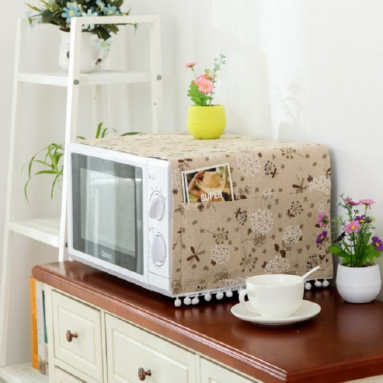 Bọc phủ lò vi sóng chống bụi vải cotton linen đa năng, 30x90cm