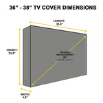 Bọc Bảo Vệ TV Ngoài Trời Chống Thấm Nước Và Chống Bụi Phổ Thông, 20-24 inch, 30-32 inch, 36-38 inch, 40-42 inch, 46-48 inch, 50-52 inch, 52-55 inch
